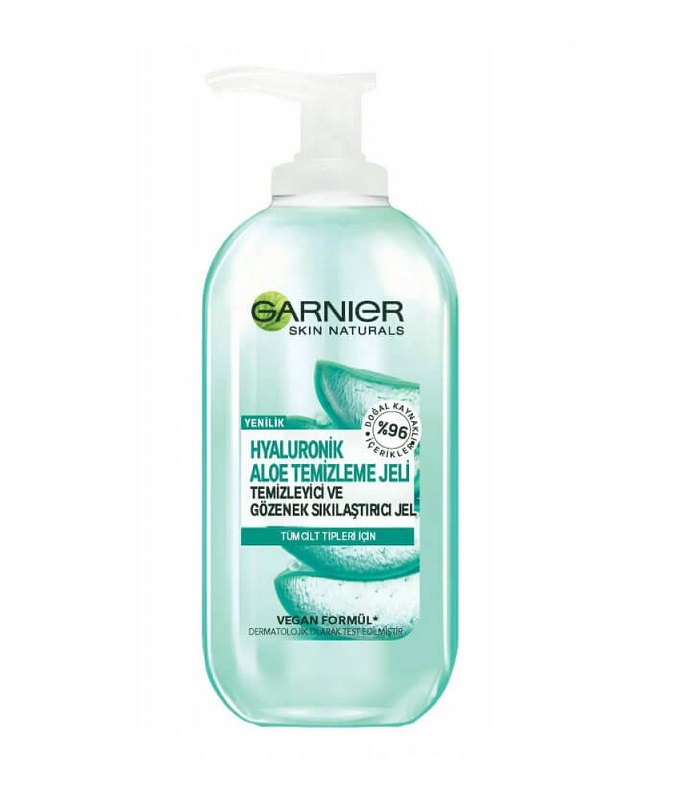 ژل آرایش پاک کن گارنیر Garnier حاوی عصاره آلوئه ورا و هیالورونیک اسید حجم 200 میلی لیتر